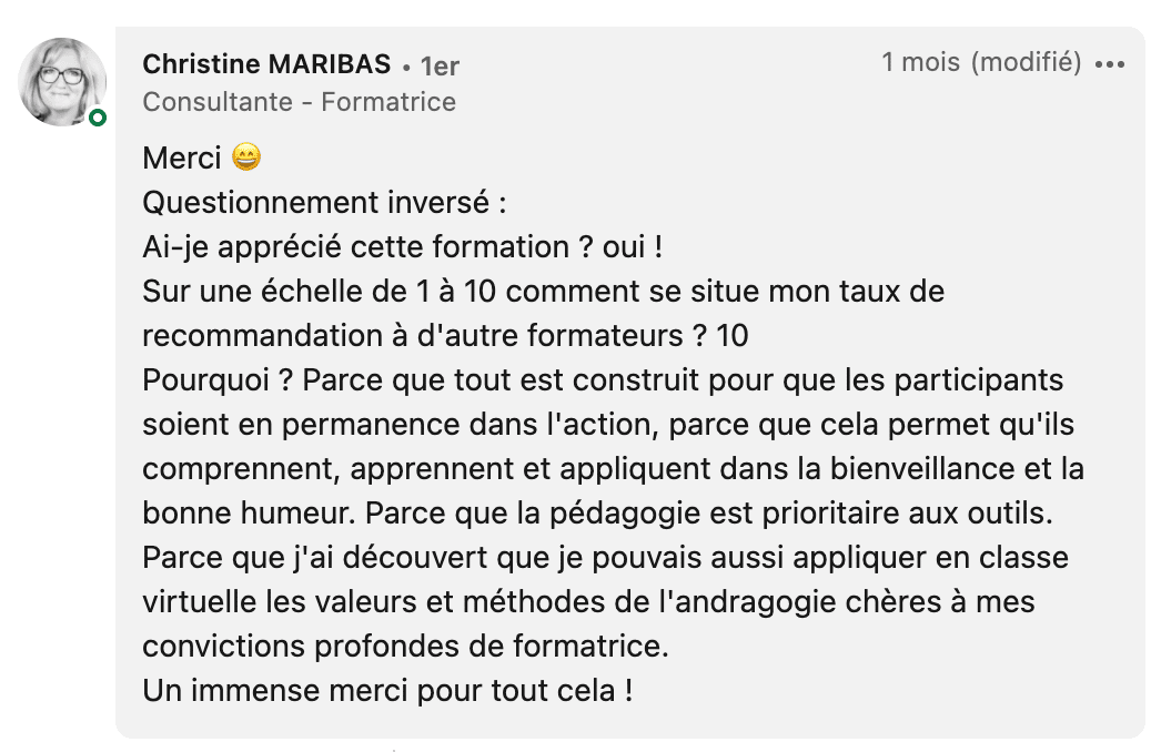 Christine MARIBAS - animer une classe virtuelle