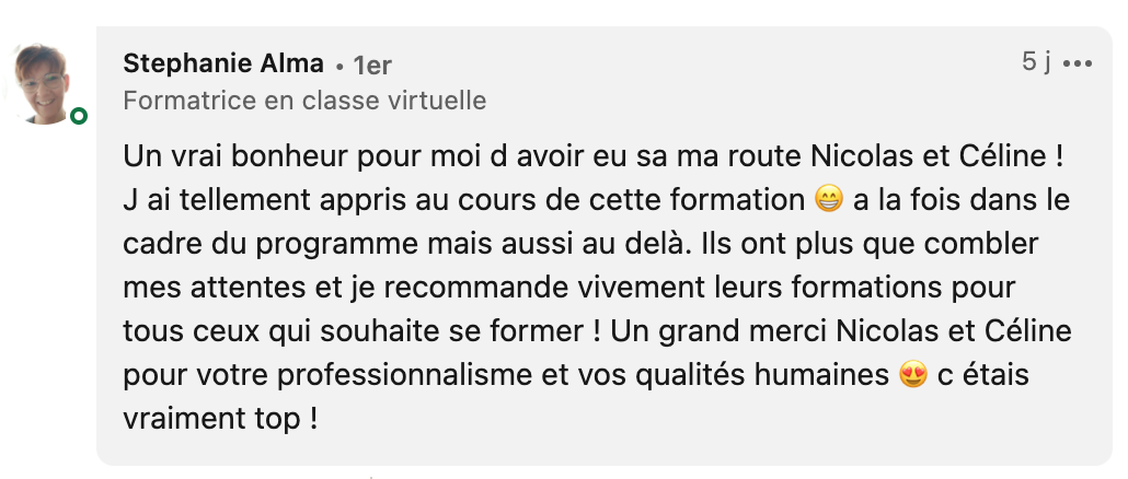 Stephanie Alma - animer une classe virtuelle